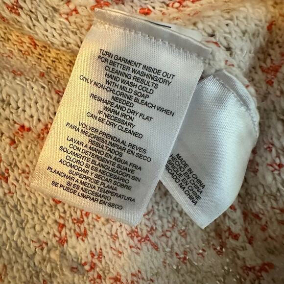 Kasper Pink White Trim Crochet 3/4 Sleeve Faux Pocket Cardigan Jacket Sz 2X - Picture 4 of 8